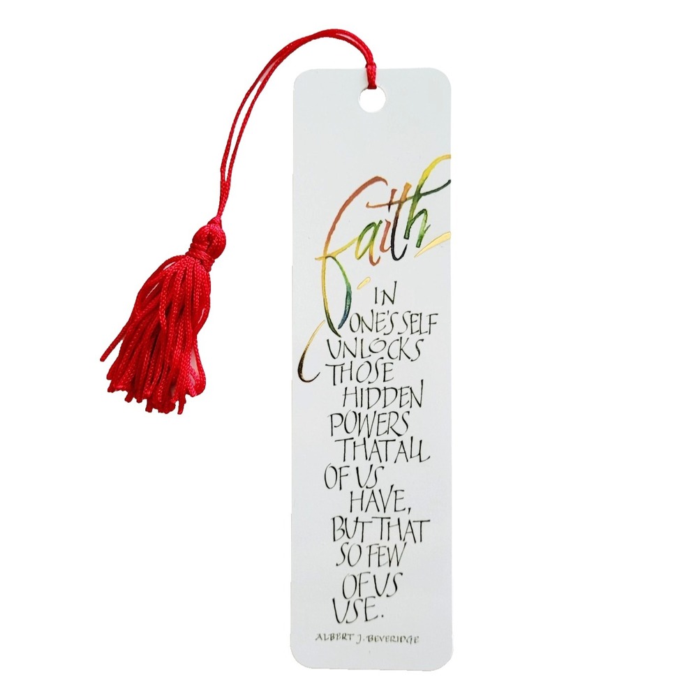 Vintage Y2K Faith Bookmark Martha Ericson Heart Beveridge 2000 Antioch TBM-18449